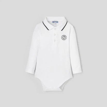 Baby boy polo shirt bodysuit