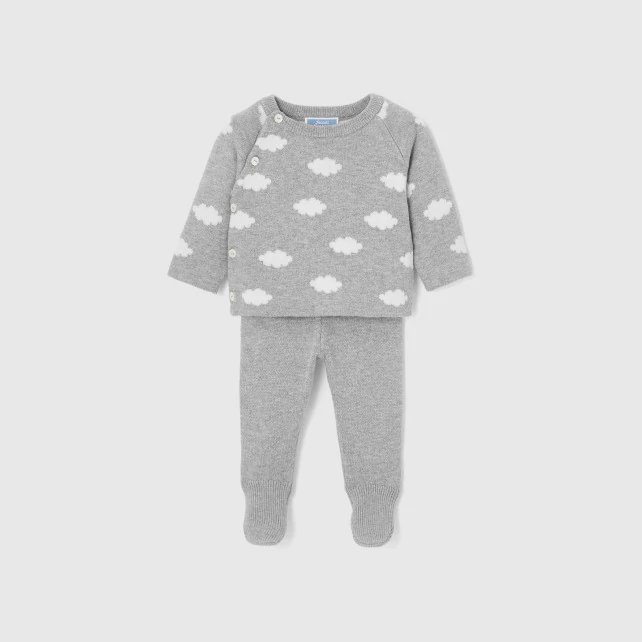 Baby boy jersey knit set