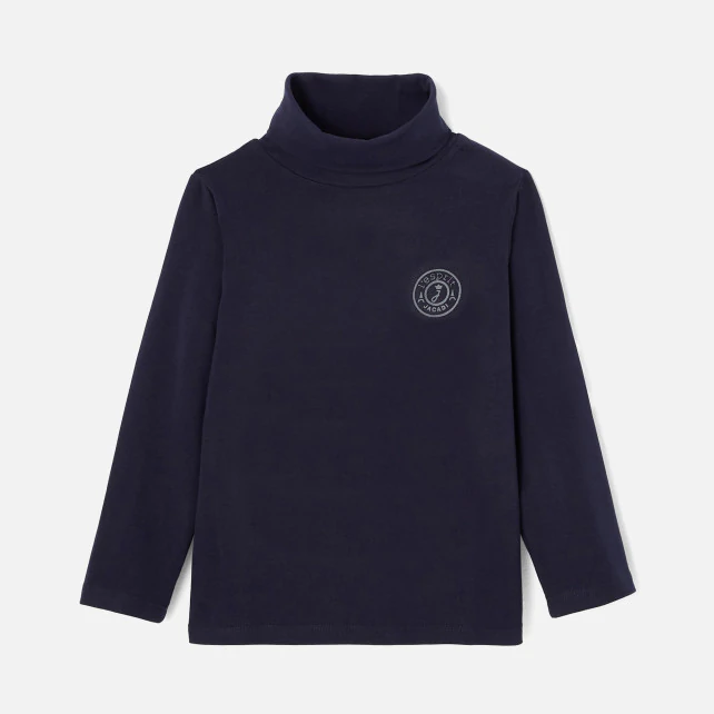 Boy polo-neck jumper