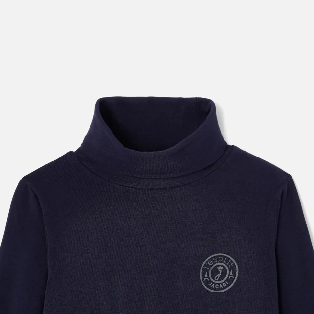 Boy polo-neck jumper