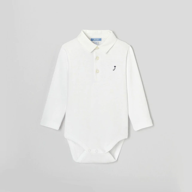 Baby boy Oxford collar bodysuit