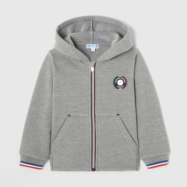 Boy zip-up sweatshirt