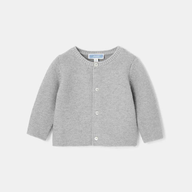 Baby girl moss stitch cardigan