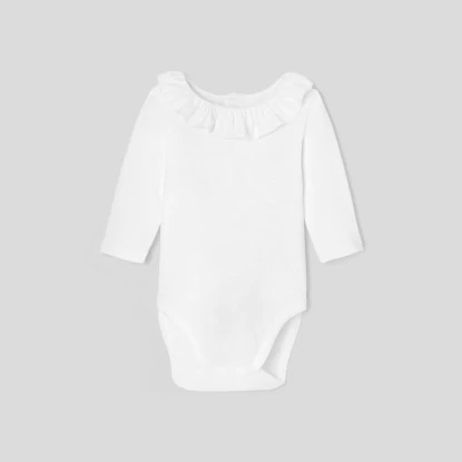 Baby girl bodysuit with ruffle 