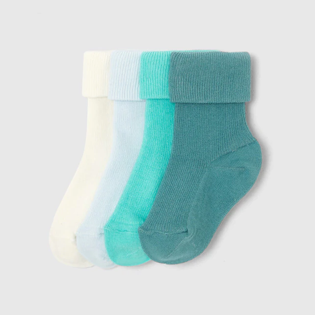 Set of 4 pairs of baby boy socks