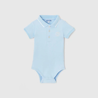 Baby boy polo shirt bodysuit