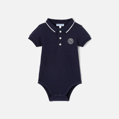 Baby boy polo shirt bodysuit