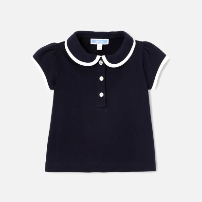 Baby girl short sleeve polo