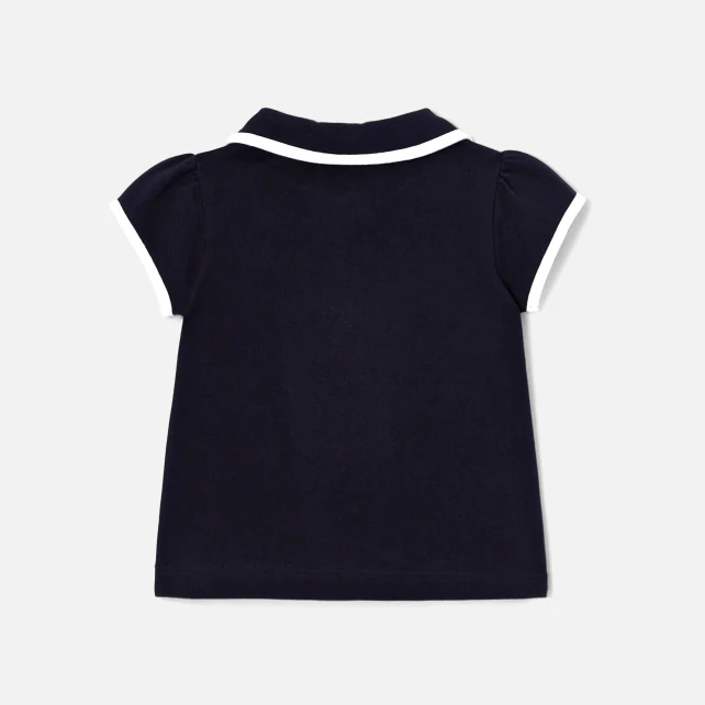 Baby girl short sleeve polo