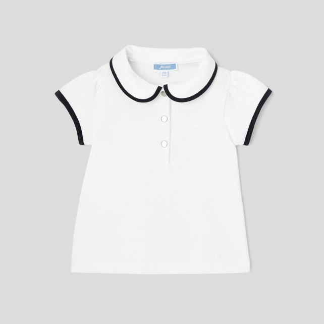 Baby girl short sleeve polo