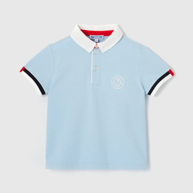 Boy short sleeve polo