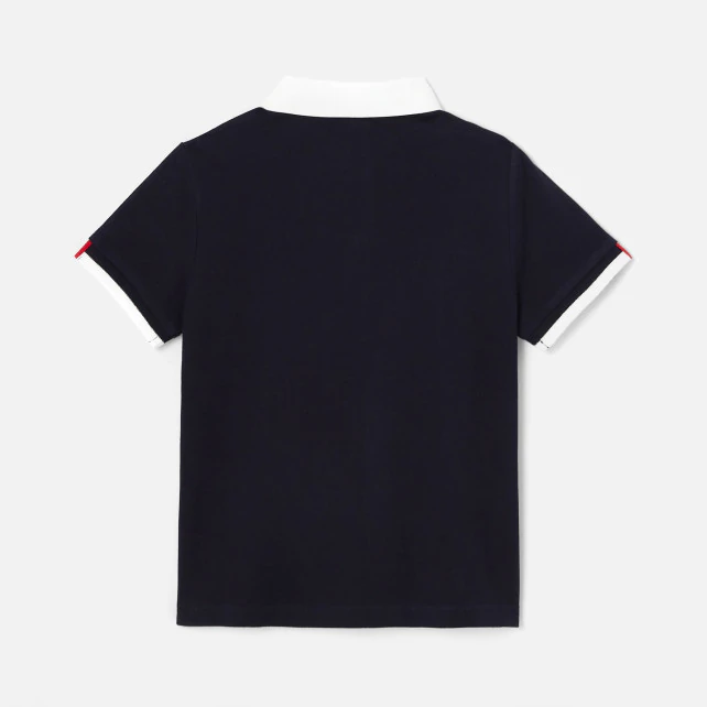 Boy short sleeve polo