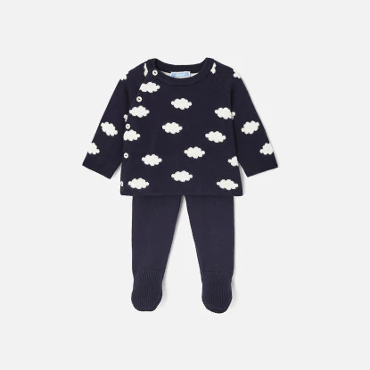 Baby boy jersey knit set