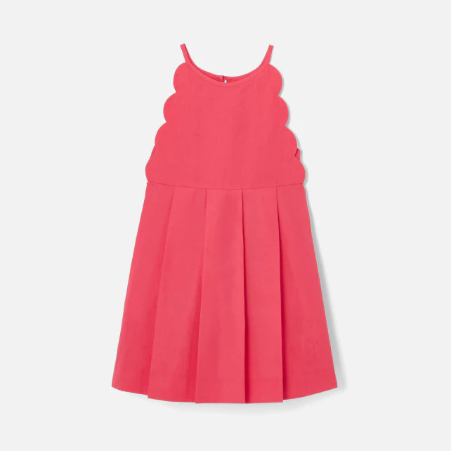 Girls’ scalloped dress