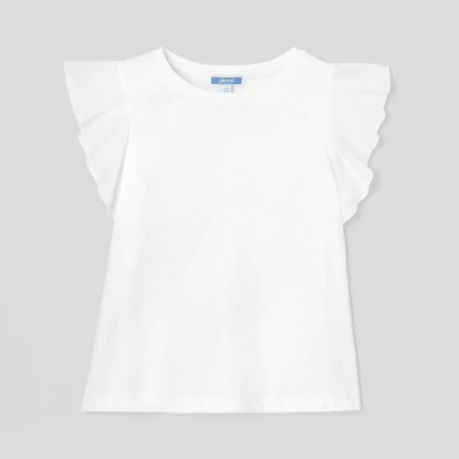 Girl ruffled T-shirt