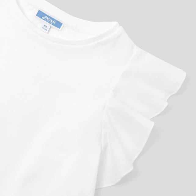 Girl ruffled T-shirt