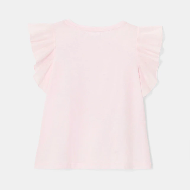 Girl ruffled T-shirt