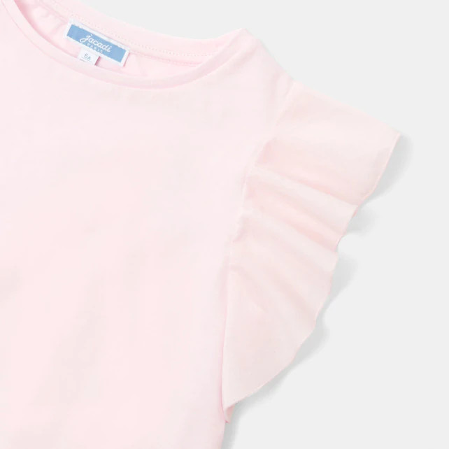 Girl ruffled T-shirt