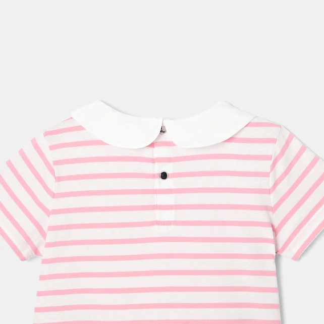 Girl striped polo shirt