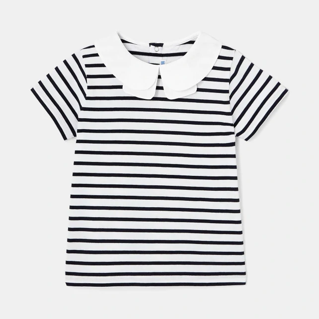 Girl striped polo