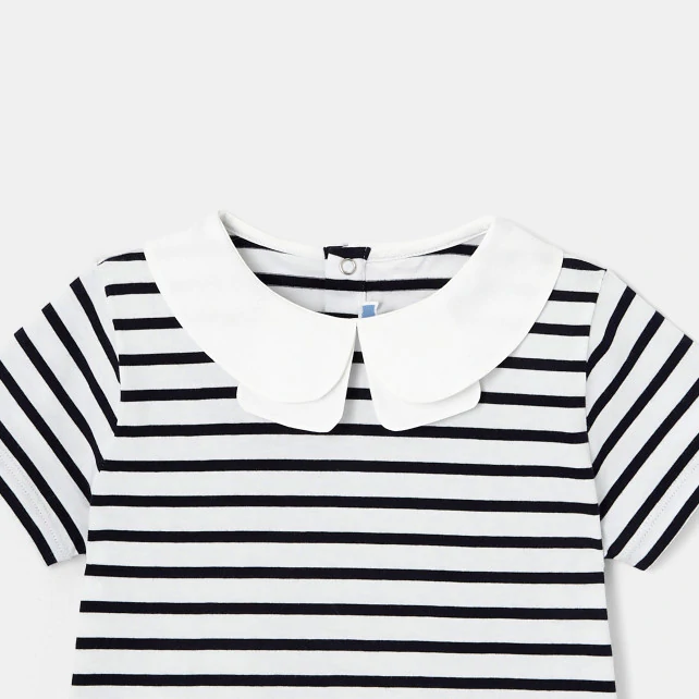 Girl striped polo shirt