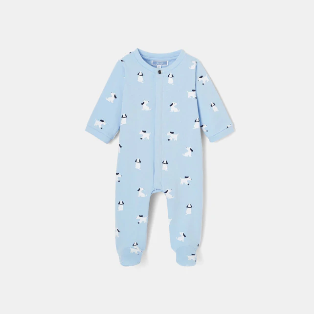 Baby boy fleece footed pyjamas