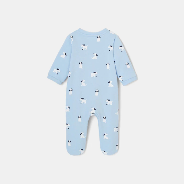 Baby boy fleece footed pyjamas