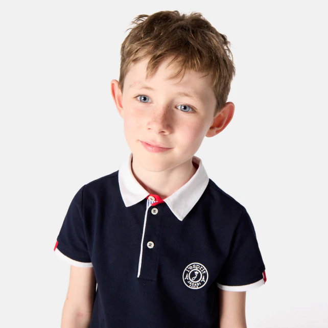 Boy short-sleeve polo shirt