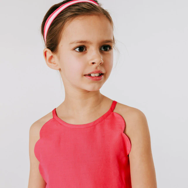 Girls’ scalloped dress