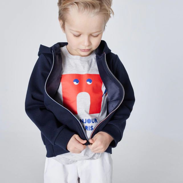 Boy zip-up sweatshirt