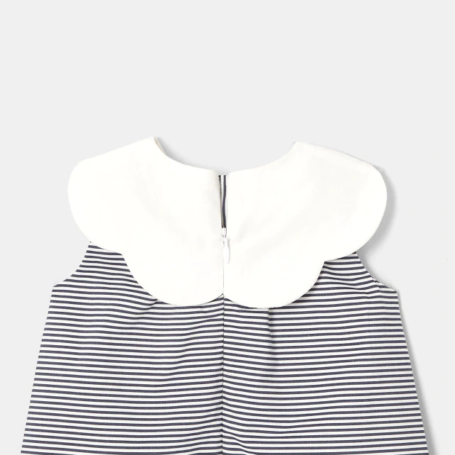 Toddler girl striped formal dress