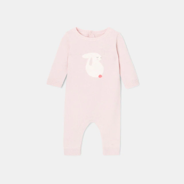 Baby girl knit onesie