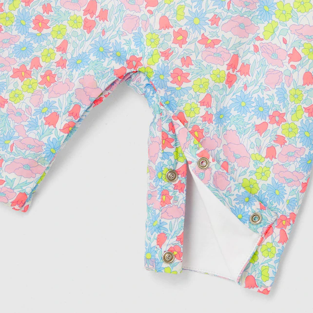 Baby girl Liberty fabric onesie