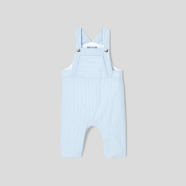 Baby boy striped dungarees