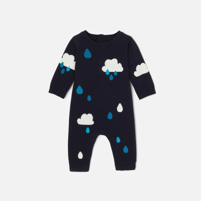 Baby boy knit onesie