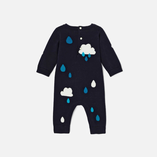 Baby boy knit onesie