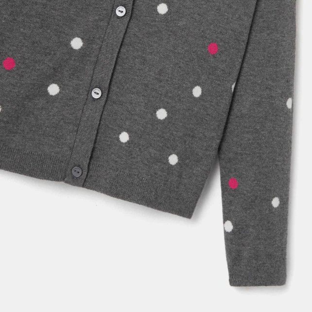 Girl polka dot cardigan