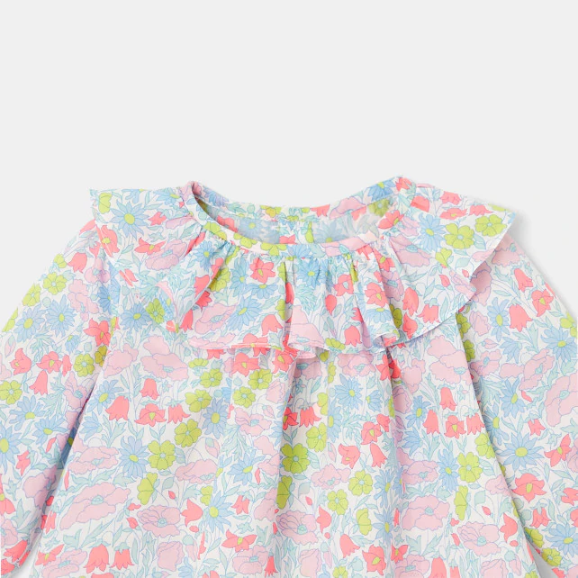 Baby girl Liberty fabric blouse