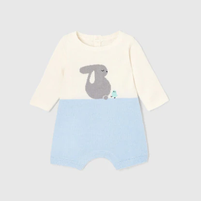 Baby boy cropped onesie