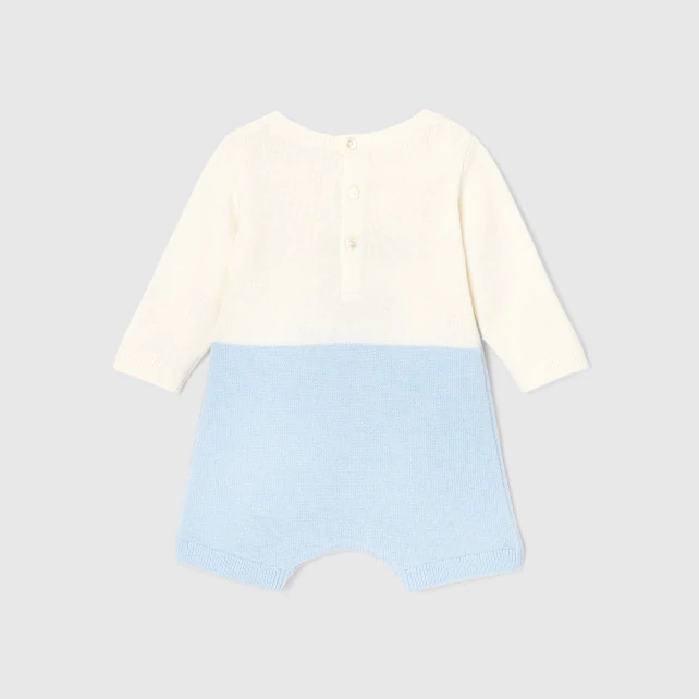 Baby boy cropped onesie