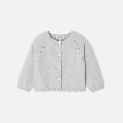 Baby girl scalloped cardigan