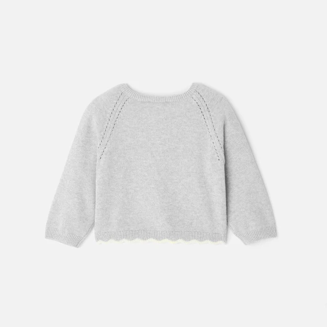 Baby girl scalloped cardigan