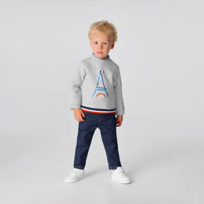 Baby boy fleece sweatshirt