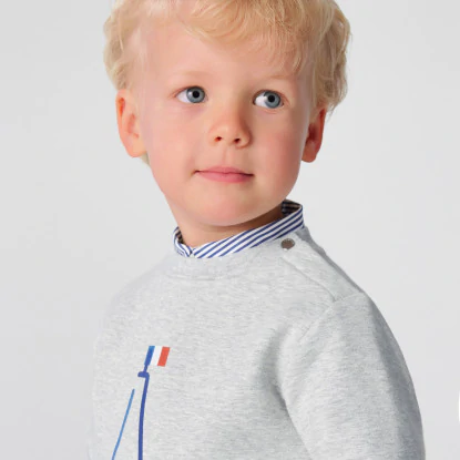 Baby boy fleece sweatshirt