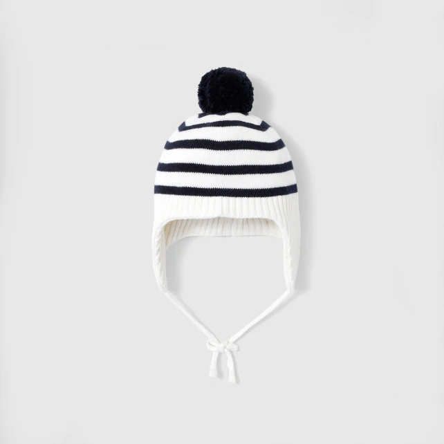 Baby boy striped beanie