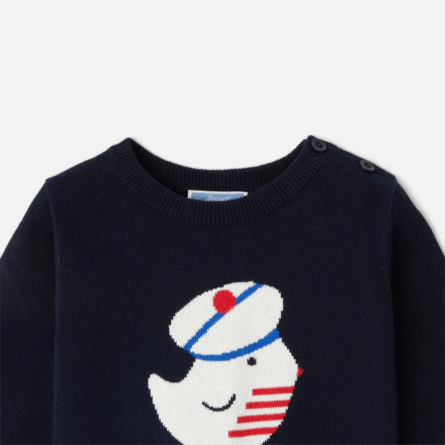 Baby boy cotton jumper