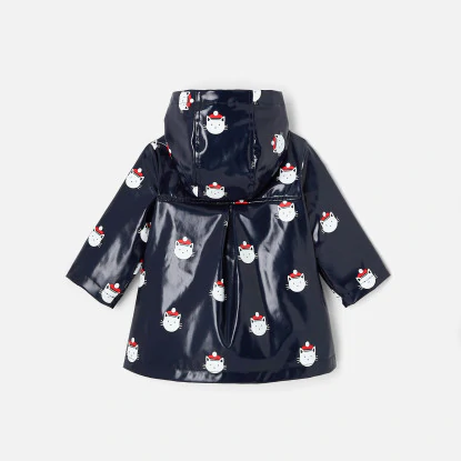 Baby girl glossy raincoat