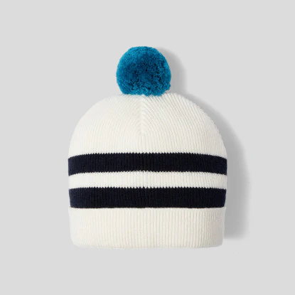 Baby boy pompom beanie