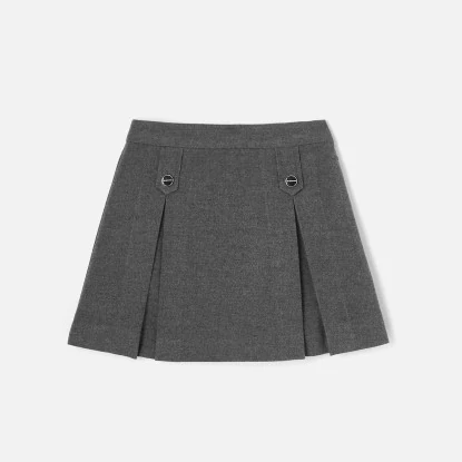 Girl box pleat skirt