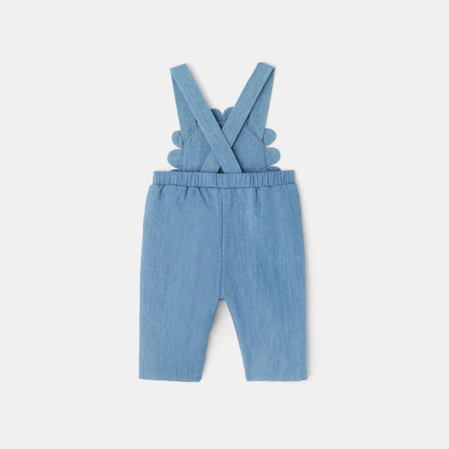 Baby girl denim dungarees